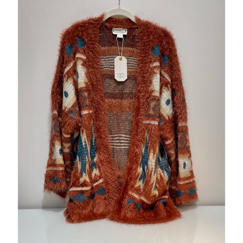 Tribal Bohemian Relaxed Cozy Cardigan - Picture 6 of 8